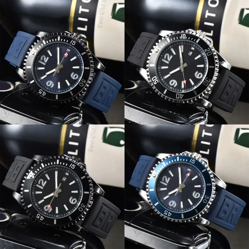Superocean хронограф дизайнерские часы для мужчин кварцевый механизм reloj многоцветный резиновый Montre homme модные спортивные роскошные часы водонепроницаемые sb080