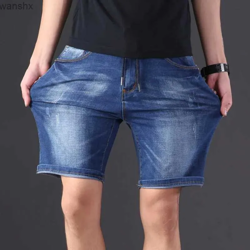 Herenjeans Grote maat heren denim shorts oversized heren elastische taille knielengte zomer losse shorts heren plus maat XL 9XL 8XL 7XL 6XLL2404