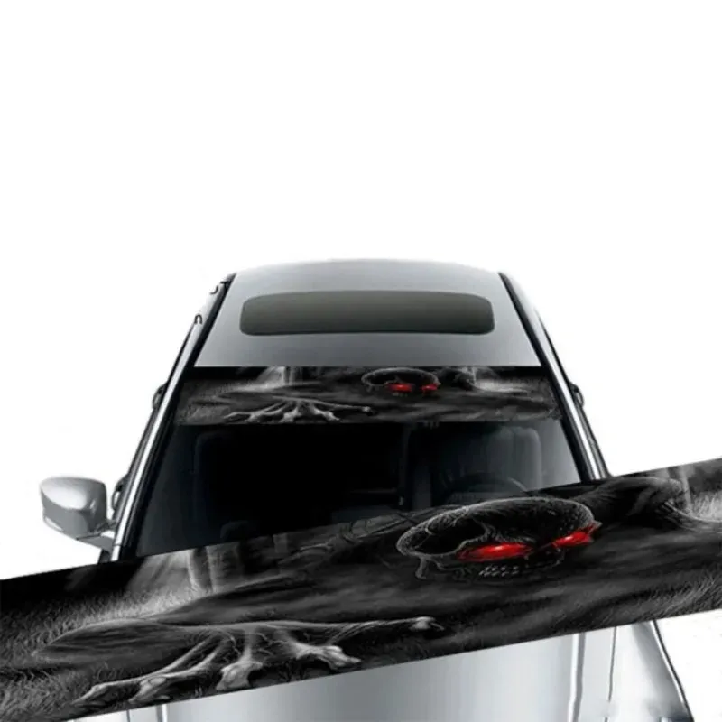 Auto anteriore parabrezza 3D adesivi 3D anteriore e posteriore decorativo armanti di decalcomanie adesivi decorativi auto