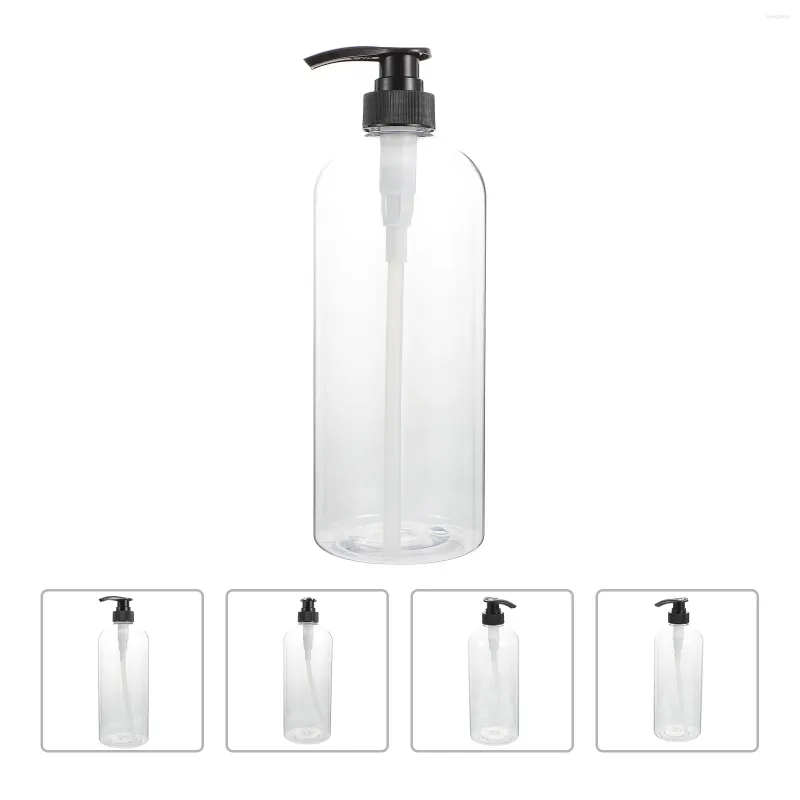 Bottiglie di stoccaggio Bottiglia vuota portatile: dispenser per balsamo a torre da 3 pezzi da 1000 ml con pompa Contenitore per lozione shampoo trasparente per la cucina