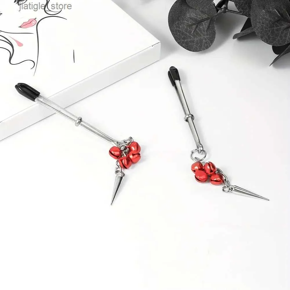Other Health Beauty Items Small metal clip with small pepper Bell Pendant adjustable pliers BDSM adult flirtatious suitable for women and couples Y240402