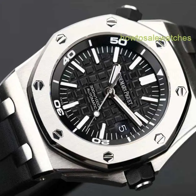 Dernière montre-bracelet AP montre pour homme Royal Oak Offshore automatique mécanique plongée sport seconde main montre de luxe ensemble 15710ST.OO.A002CA.02