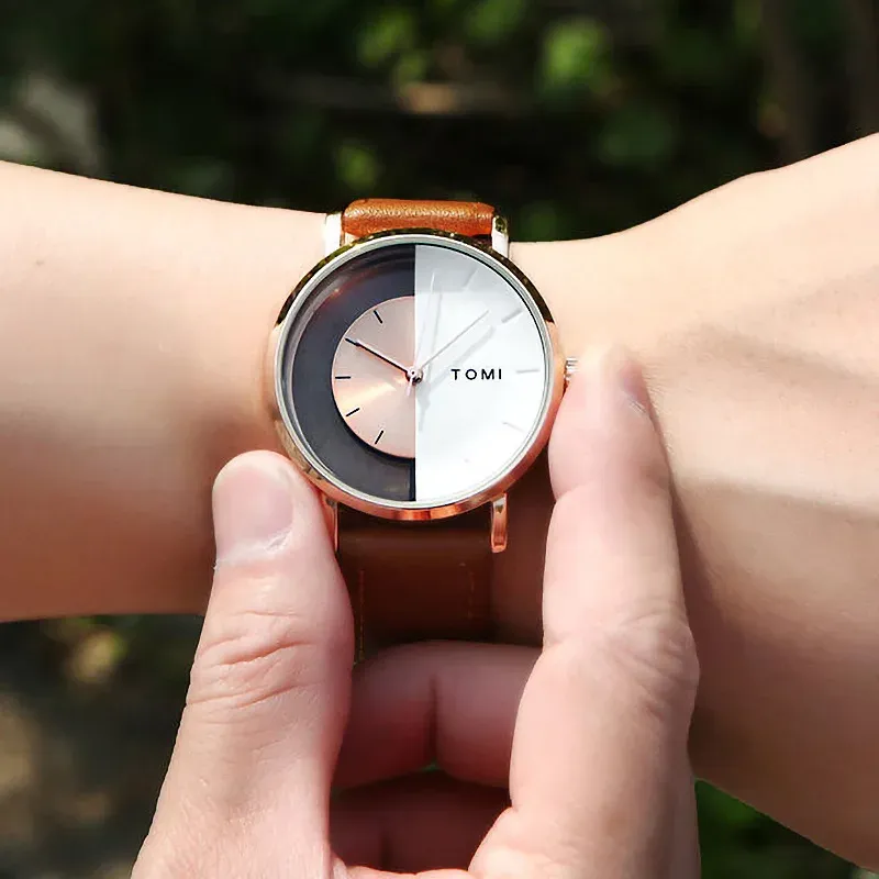 Top Brand Luxury Couple Watch With Leather Strap Slang And Hollow Quartz Movement Perfect Valentines Day Gift For Men And Women From Ddmyfriend 19.06 DHgate.Com