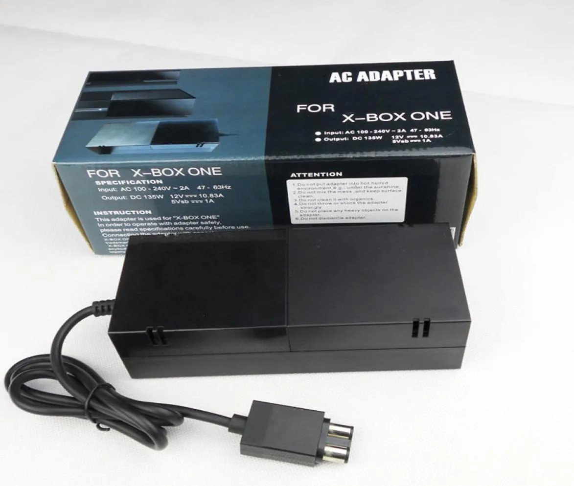 AC -adapter för Xbox Xbox One Console Replacement Charger Cable 96W 12V 8A Strömförsörjning usukeuau plug6666228