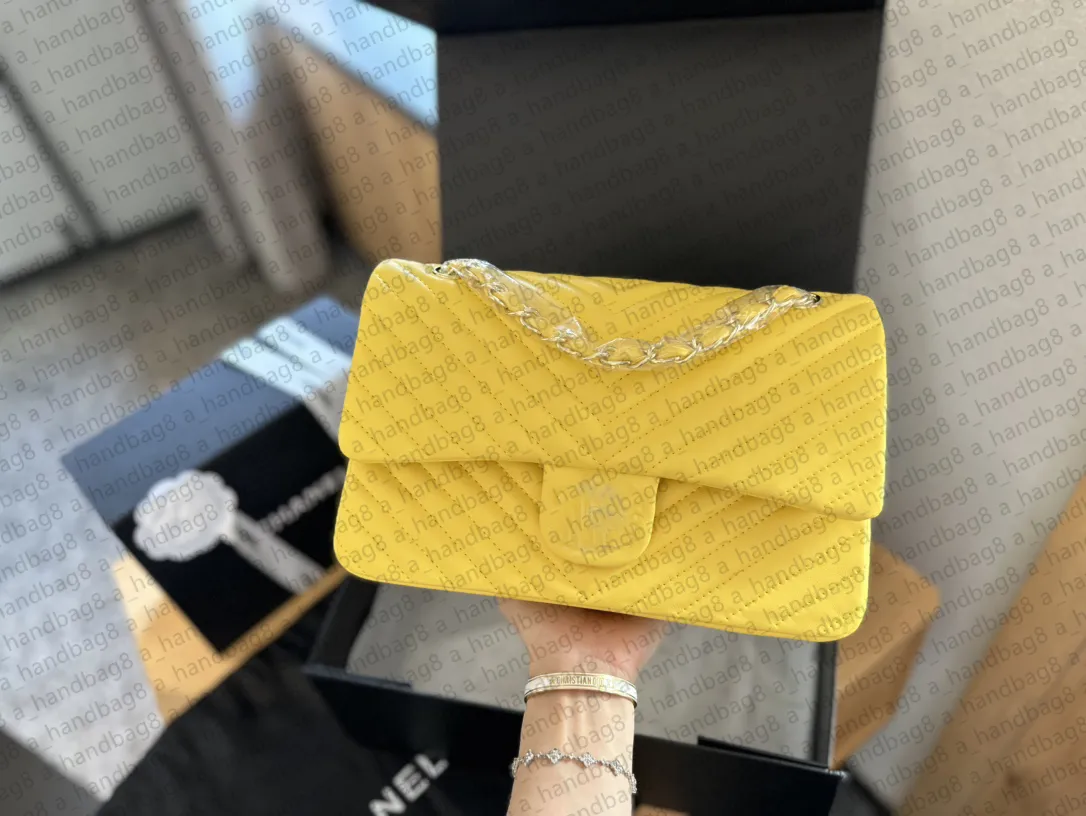 Designer Shoulder Chain Bag Clutch Plate Handbag Wallet Checked Caviar Wallet Double Letter Solid High Waist Square Stripe Women's Luxury Handbag