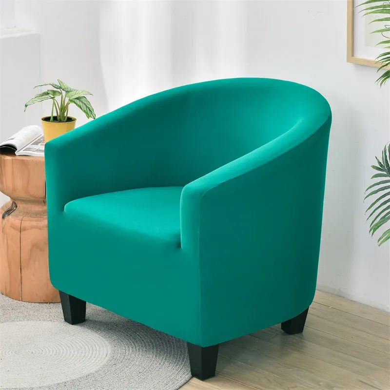 Pokrywa krzesła elastyczna sofa klubowa sretch spandex relaks fotela sliźniacze solidne kolory pojedynczy obrońca do wystroju domu barowego