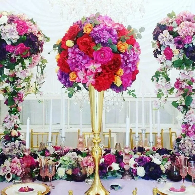 Party Decoration Wedding Aisle Walkway Flower Road Lead DIY Decor Luxury Props Centerpieces Table Vase Holder Ornament