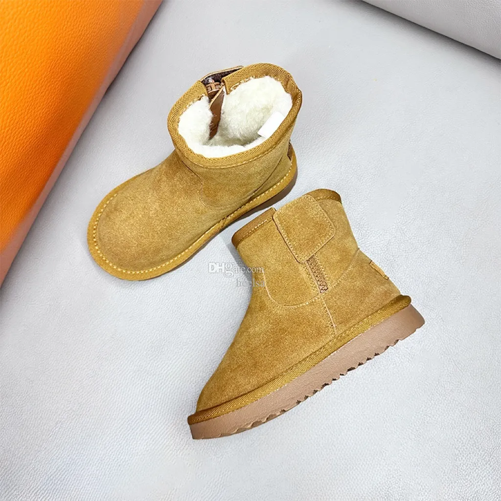 kids shoes designer Classic mini snow boots Australia girl children youth boy warm boot winter size 28-37 09lk#_voghion.com