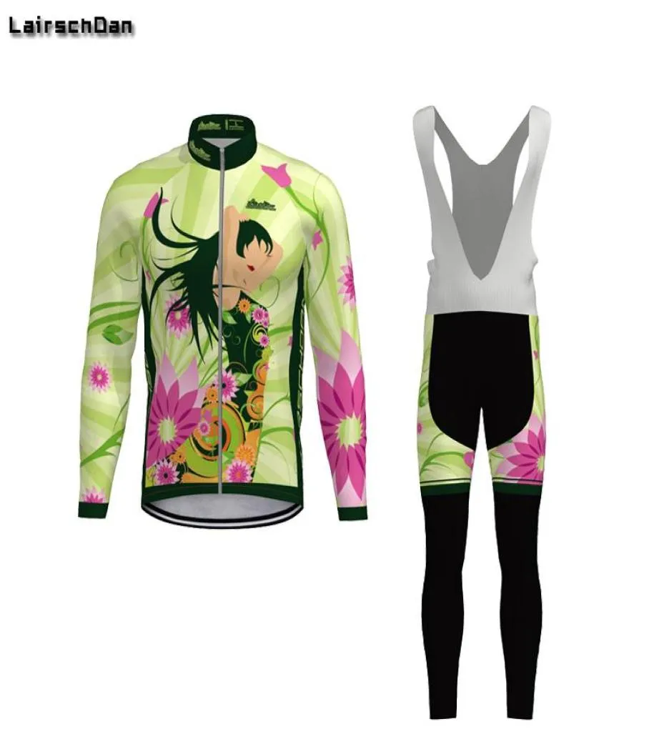 Set da corsa SPTGRVO Ropa De Ciclismo Para Mujer Manga Larga Set da ciclismo Primavera Estate Fashion Girl Bike Uniform MTB Bicicletta Jersey8406727