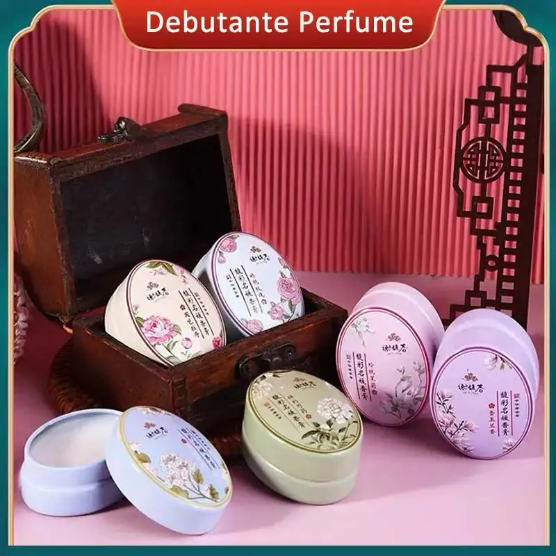 Elegant Solid Perfume Balm Chinese Style Fragrance, Long Lasting