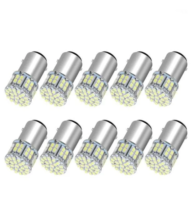 Luzes de emergência 10X 6000K Branco 1157 50SMD LED de alta potência LED Turn Signal Stop Light Bulbs 1076 12V16052937