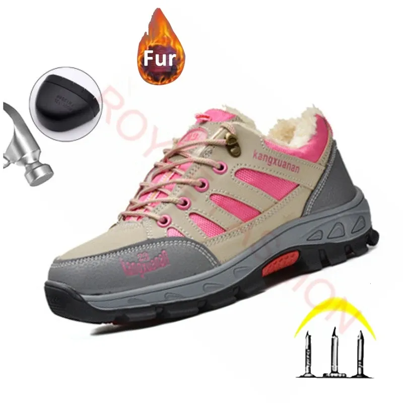 Stivali 2023 Scarpe per la sicurezza del lavoro per donne scarpe stivali di sicurezza per uomini Antish e antipuntura Scarpe per cappellini in acciaio protettivo Zapatos