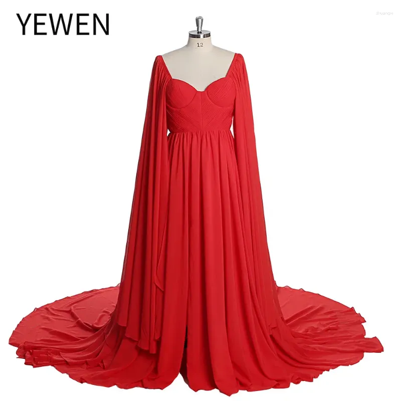 Party Dresses Sweetheart Evening Dress Long Flare Sleeves Women Beach Fancy Po Shoot Gowns YD211126