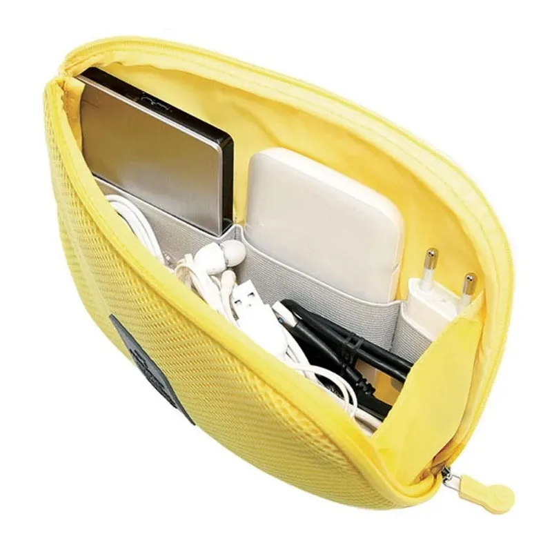 Draagbare datakabel opbergtas oortelefoon draad organizer case voor hoofdtelefoon lijn headset kast organizer opbergdoos opslag