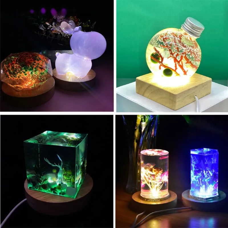 Led Resin Frame Resin Display Lighted Base Stand RGB Round... From Ddmylucky, $25.24 ...
