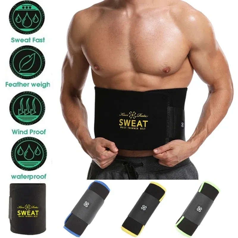 Belt Men Waist Trimmer Weight Loss Wrap Sweat Sauna Slim Belt for Men and Women Neoprene Belly Fat Slimming Stoh Back Support Band