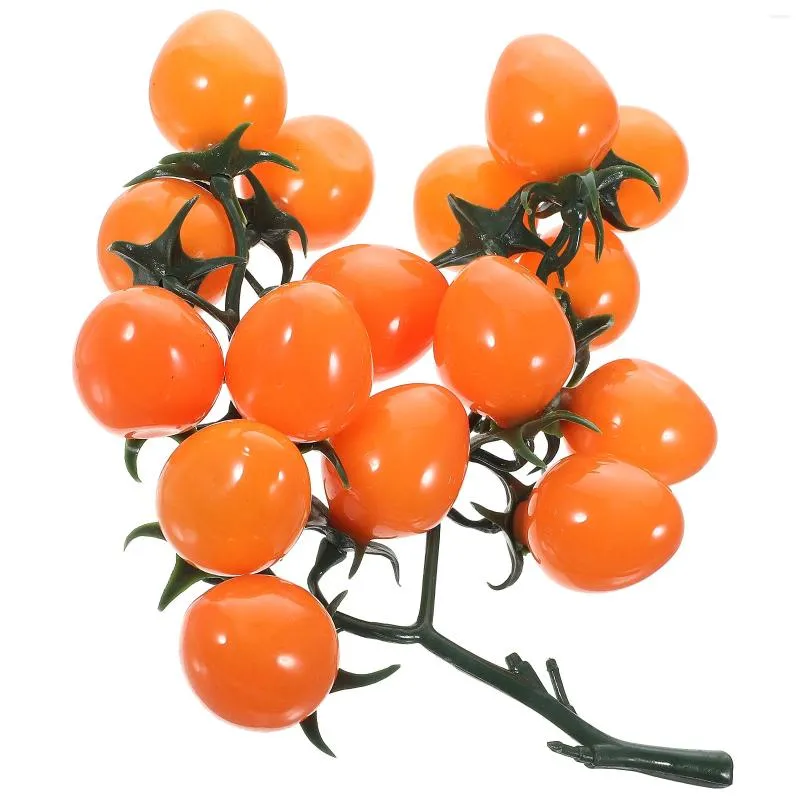 Party Decoration Simulated Cherry Tomatoes Artificial Pendant Household Fake Adorn Decor Pvc Fruits Simulation