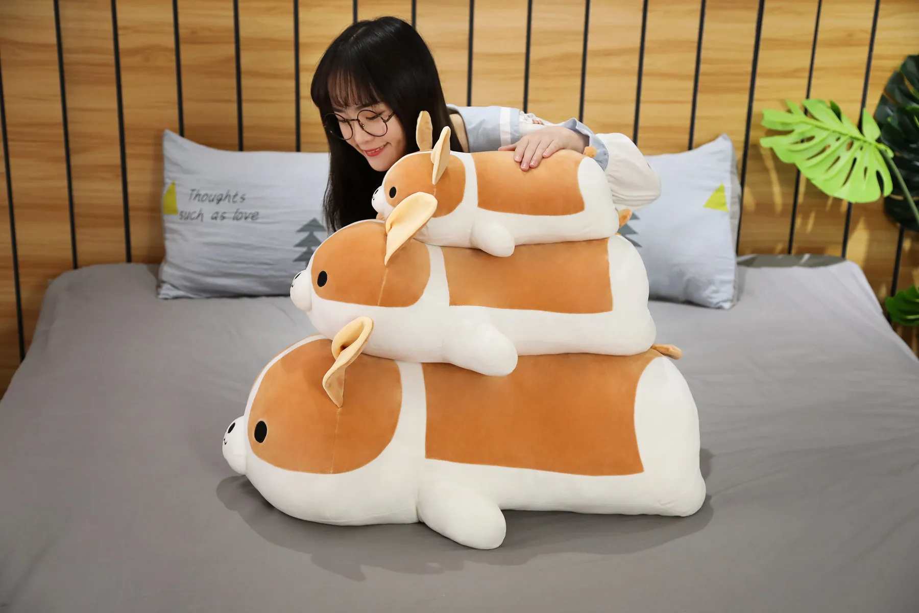 Cute 85cm Corgi Plush Toy Soft Pillow Corgi Plush For Kids Perfect Kawaii Christmas Gift From Homepro4 17.01 DHgate.Com