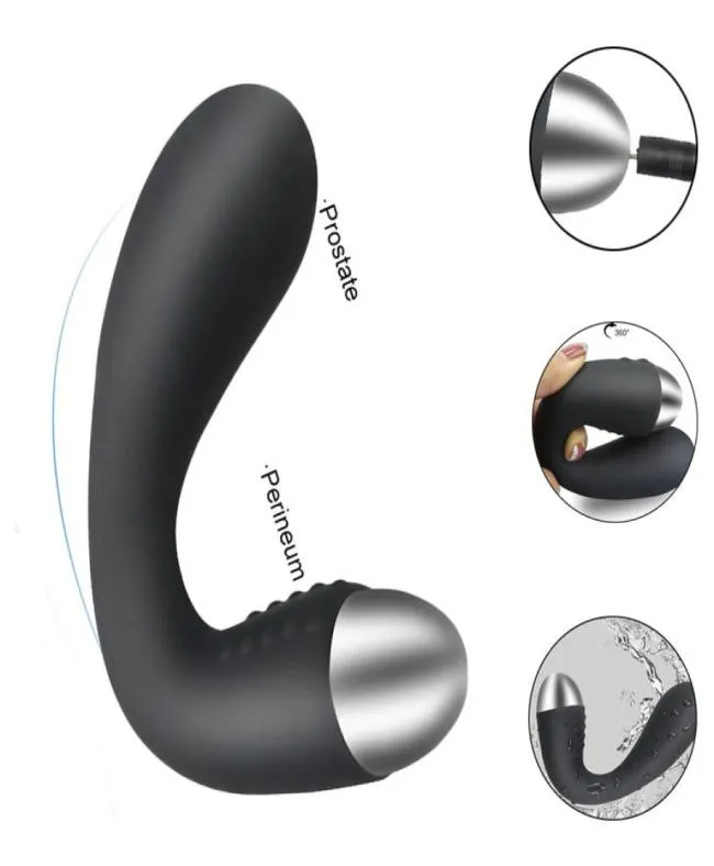 10 Speed Prostate Massager Anal Vibrator Sex Toys for Adults Men Women Erotic USB charge Flexible Vibrating Butt Plug Sex Shop Y209328480