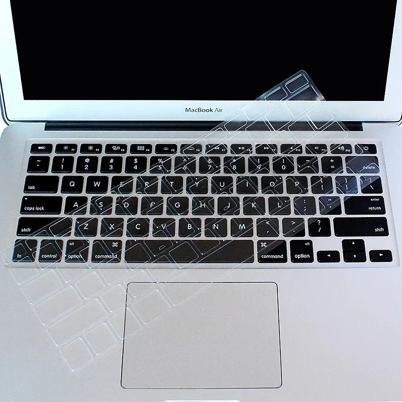 2024 Laptops Keyboard Cover For Apple Macbook Air 13 11 Pro 13/16/15/17/12 Retina Silicone Protector Skin EU A2179 A2337 A2338 M1Silicone Protector Skin for Macbook Air