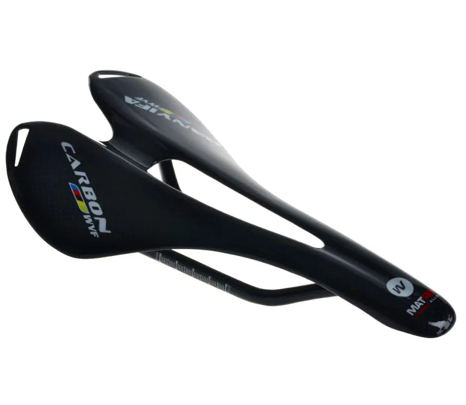 WANYIFA Full kolfibercykel Sadel Road MTB Bike Carbon Saddle Seat Matt Cykelkudde 265143 MM Cykeldelar 4 Model 77514841