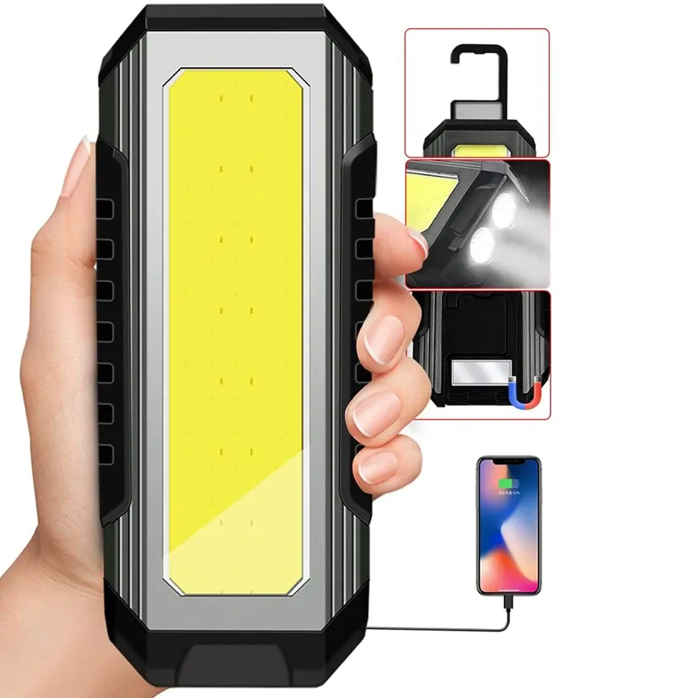 1200lm usb rechargeable led camping lantern work light flashlight AlpsWolf Rechargeable, 1200LM, 4800 Capacity Battery Powered USB charging Energizer Vision LED USB Battery