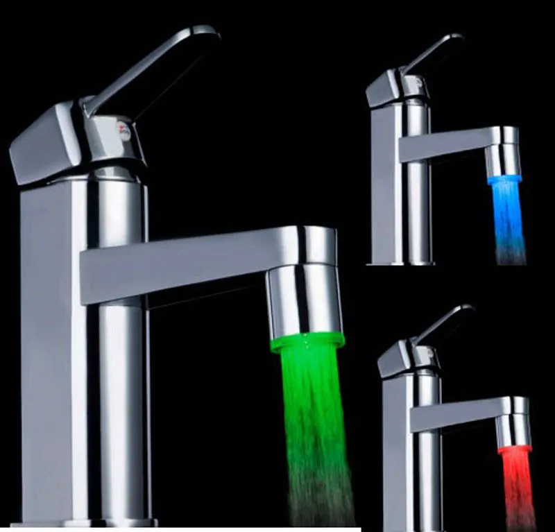 LED-Wasserhahn-Farbwechsel, lichtemittierende Wasserhahn-Lampe, Temperaturregelung, dreifarbige Wasserhahn-Lampe, temperaturempfindlicher Farbwechsel, SDF-A9