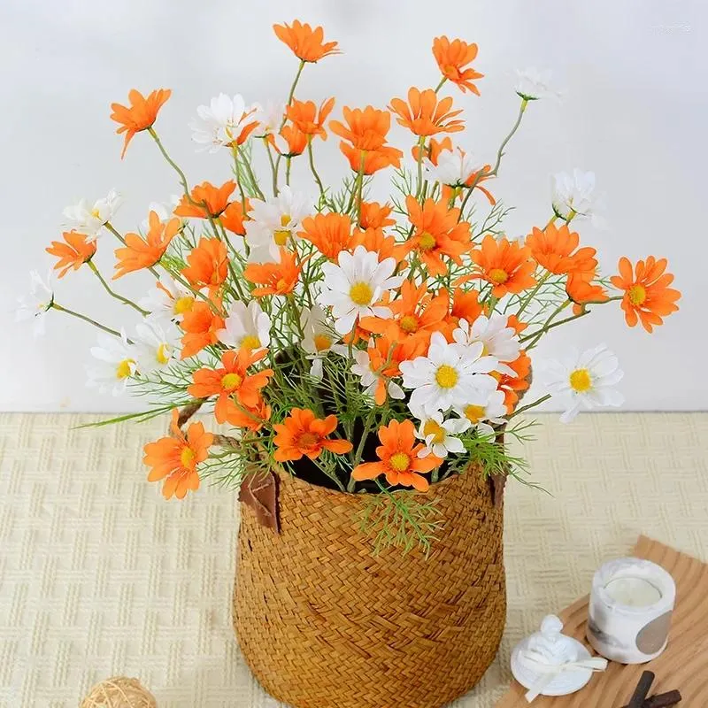 Decoratieve Bloemen Kunstmatige Kleine Daisy Nederlandse Chrysant Nep Bloemenbundel Po Props Woninginrichting El Bruiloft Decoratie