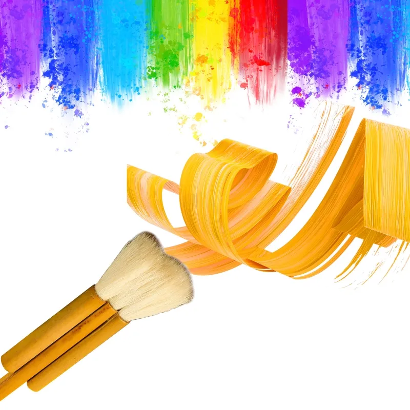Professionell Hake Brush för akvarell Hake Art Paintbrushes Hake Blender Borstar Får Hår Hake Borstar för keramik H8WD