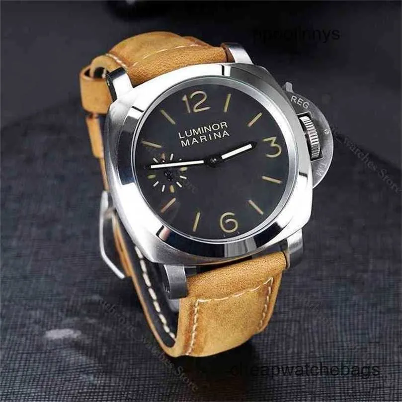 Paneraiss Men's Wrist Watches Automatic Swiss Watch Best Edition läderband Automatisk män Vattentät klocka Vattentät WRIS WN-0PPE