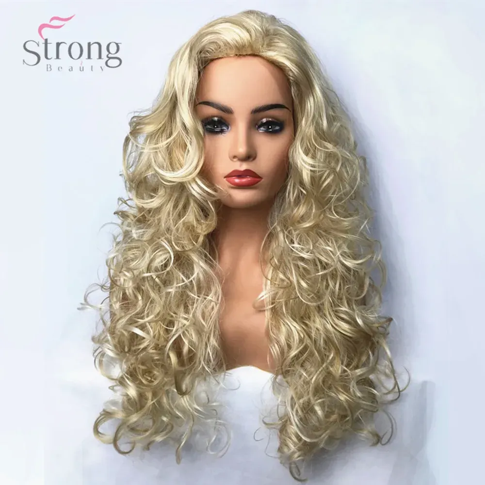 Wigs StrongBeauty Women's Synthetic Wig Blonde Long Curly Hair Capless Natural Wigs Cosplay