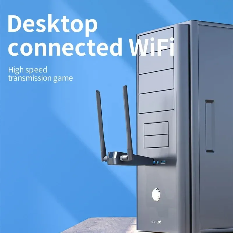 1800Mbps WiFi 6 USB 3.0 어댑터 802.11ax 2.4G/5GHz 무선 WIFI6 동글 네트워크 카드 RTL8832AU 지원 PC 용 10/11