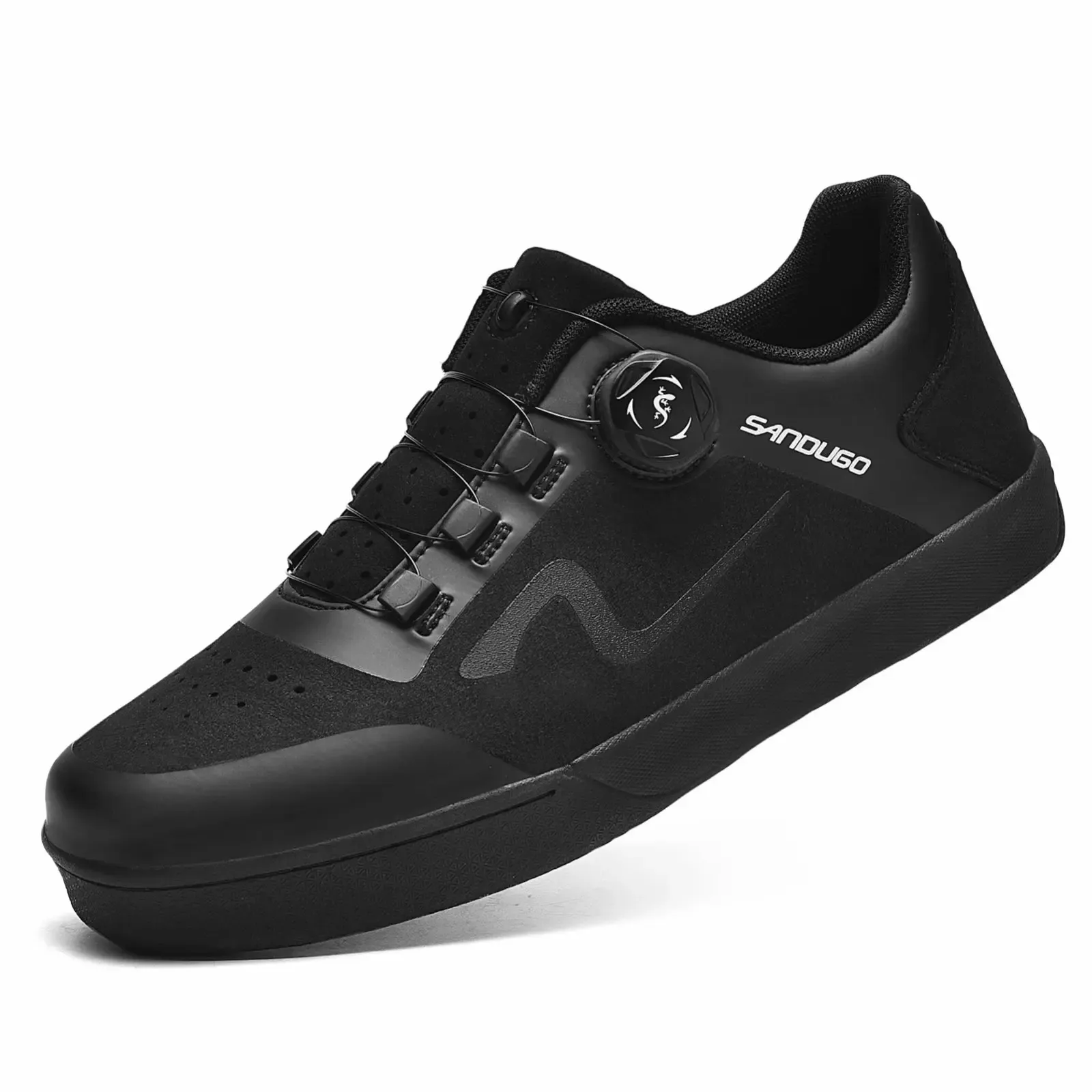 Sapatos de bicicleta de montanha mtb enduro dh spd sapatos conversíveis para pedais planos