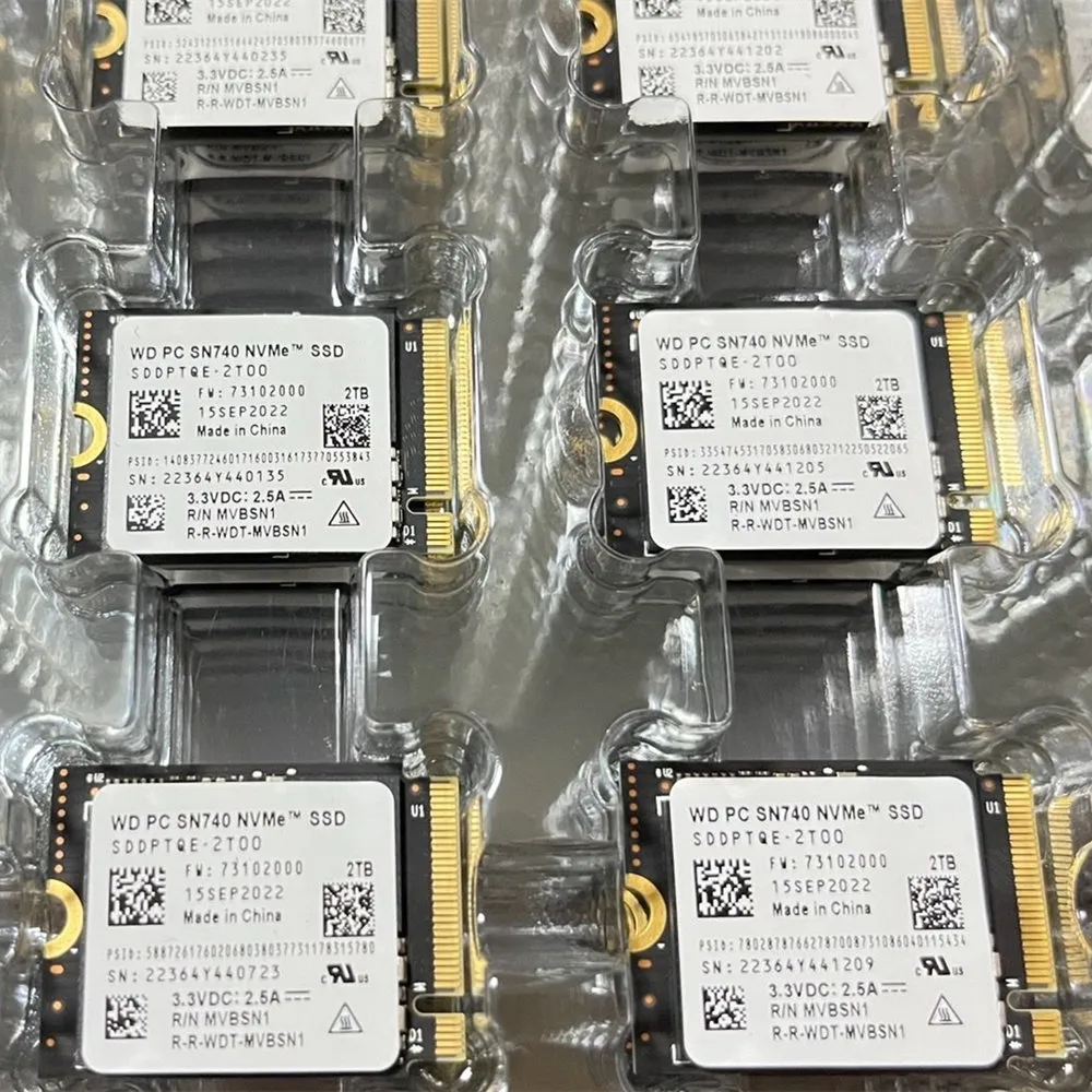 WD SN740 1TB 2TB M.2 2230 NVMe PCIe 4.0x4 SSD for Microsoft