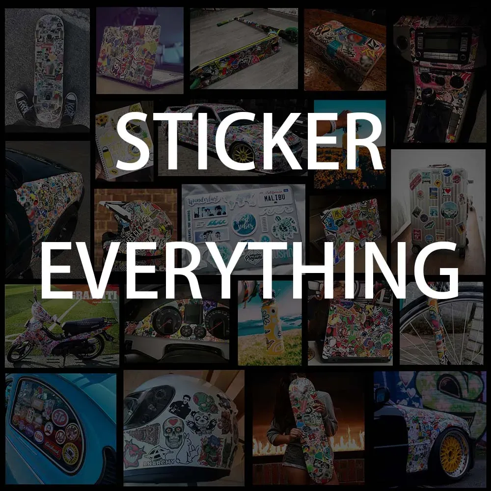Adesivo JDM Tuning Stickerbomb Per Auto - 8,5x8,5 Cm - Adesivo In Vinile Multicolore Stile Bomber - Made In Germany (Rif. 127) - 4