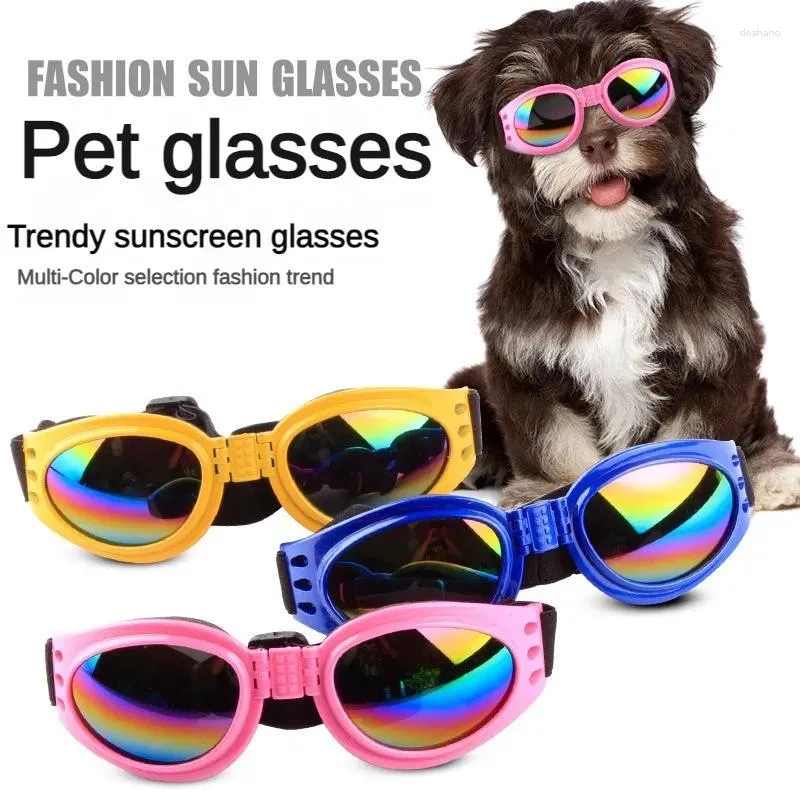 Dog Apparel Foldable Pet Fashion Sunglasses Glasses Goggles Sun Protection Windproof Decorative Products