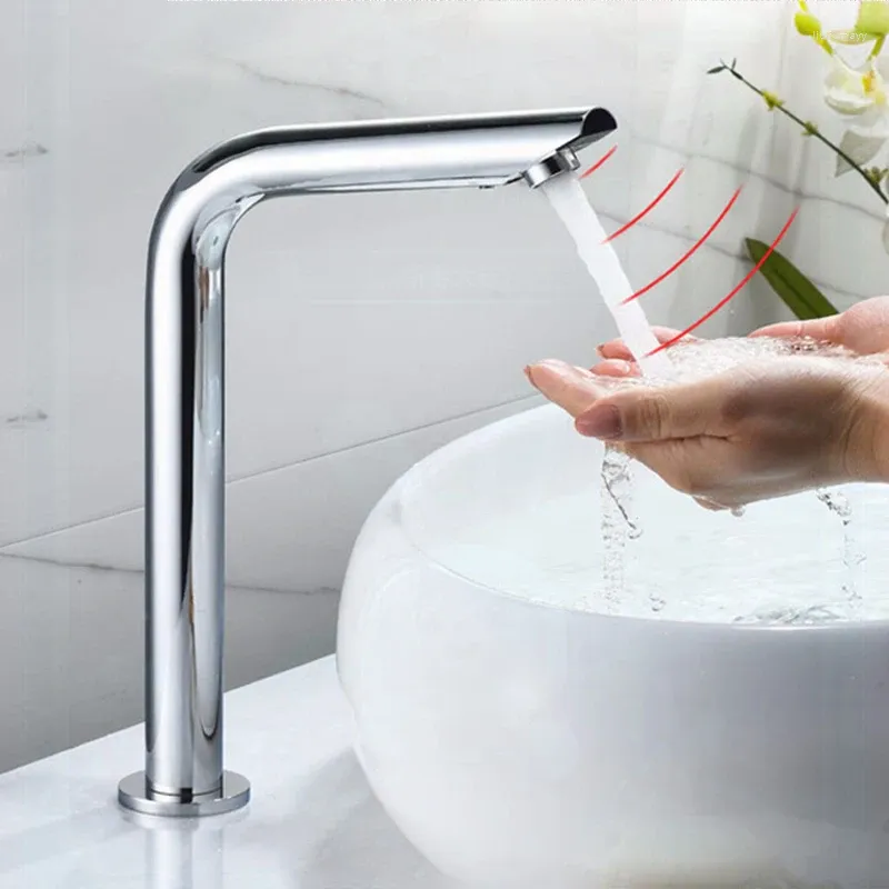 Waschbecken Wasserhähnen Sensor Wasserhahn Becken Automatische Smart -Induktion -Steuerung 220 V Waschtische