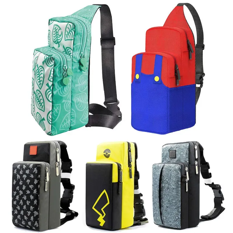 Sacs Sac à coffre de rangement crossbody pour Nintendo Switch Oled Travel Carry Case NS Lite Game Console Dock Backpack Pouch Pouch Accessoires