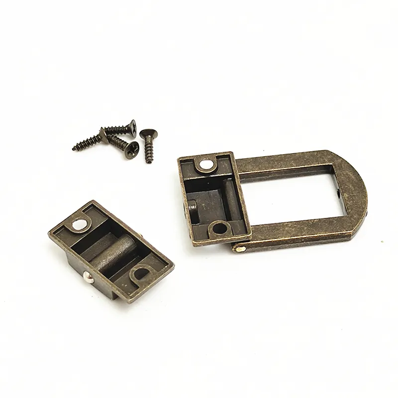 3/4pcs Box Riegel Zinklegierung Catch Brust Clip Clasp Toggle Lock Antike Bronzed HaSps Schmuckkoffer Schnalle Hardware