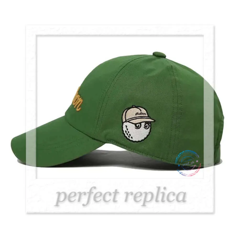 MALBON GOLF★Health Seekers&Golfers M Script Wool Strapback MALBON GOLF - MALBON GOLF M Script Two Tone Strapback Hat
