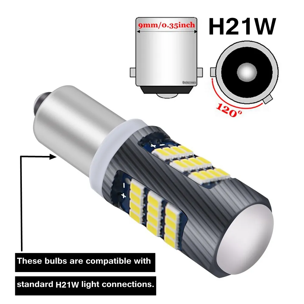 2024 Car LED H21W 64136 BAY9S Backup Reverse Bulbs ... From Ddmyday ...