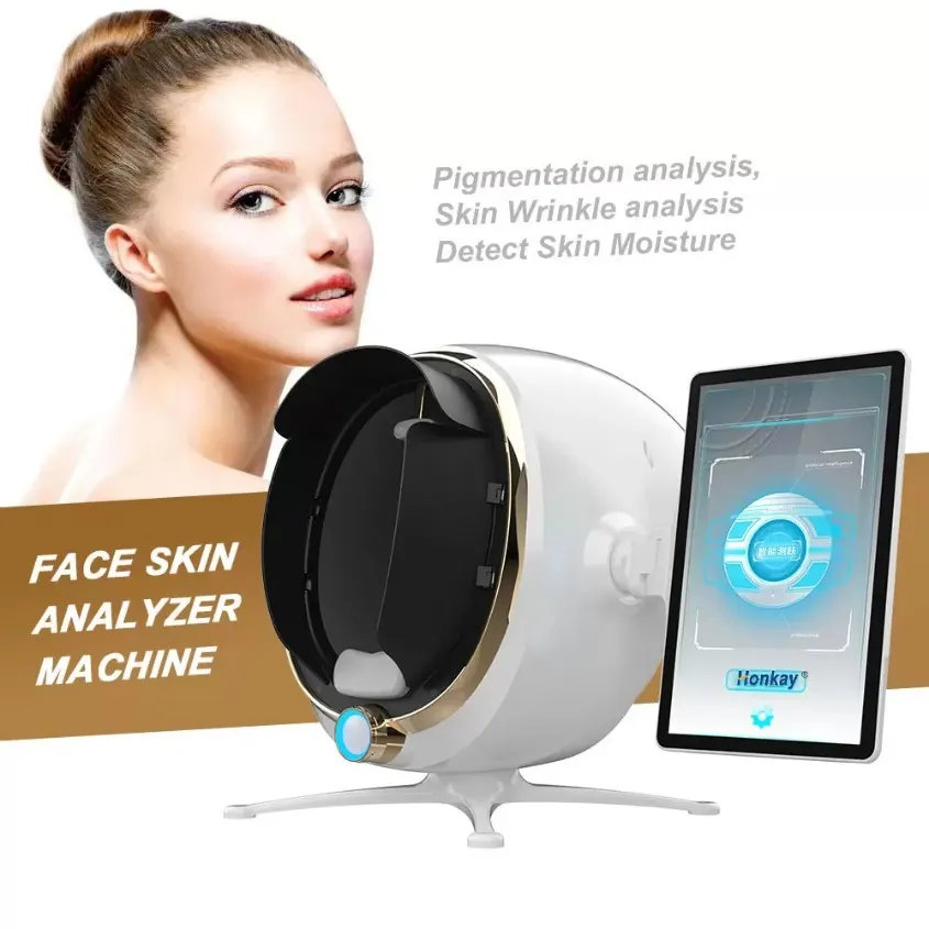 Hautdiagnose Gesichtsanalysator Schönheit Altersflecken Falten Akne Pigment Analyse Spiegelgerät