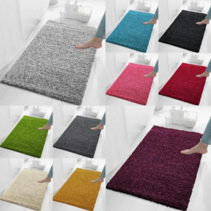 Bath Mats Super Soft Machine Washable Non-Slip Badrummatta dusch Pedestal Matta