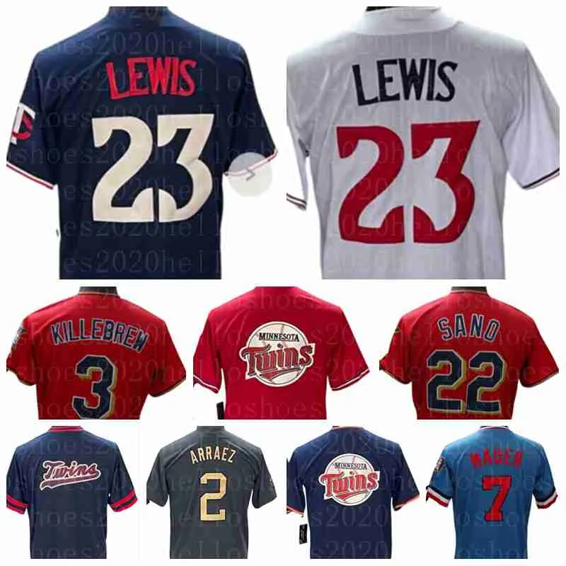 Maglia personalizzata Byron Buxton a 15 colori Carlos Correa Luis Arraez Jose Miranda Jorge Polanco Max Kepler Royce Lewis Jhoan Duran Joe Ryan Joey Maglie da baseball