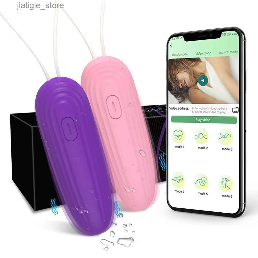 Andere gezondheidsschoonheidsartikelen Bluetooth App Mini Bullet Vibrator voor vrouwen Clit Stimulator Wireless Pantie op afstand Pantie Vibrerend liefde Vrouw voor volwassenen Y240402