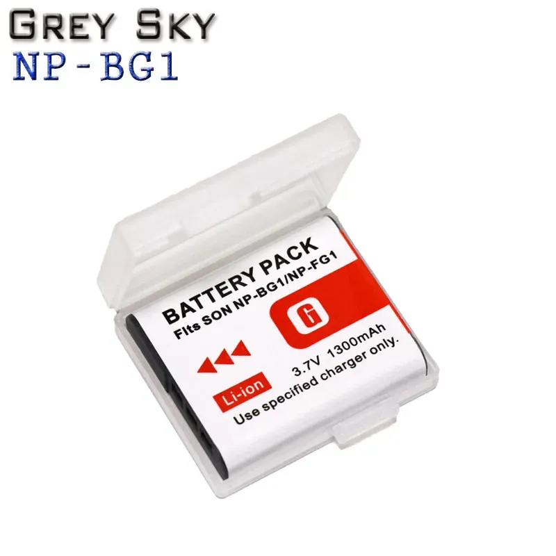 2 Batteries NP-BG1/NP-FG1 Pour Appareils Photo Sony - Compatible DSC-HX, W, T Series - 1400mAh 3.7V
