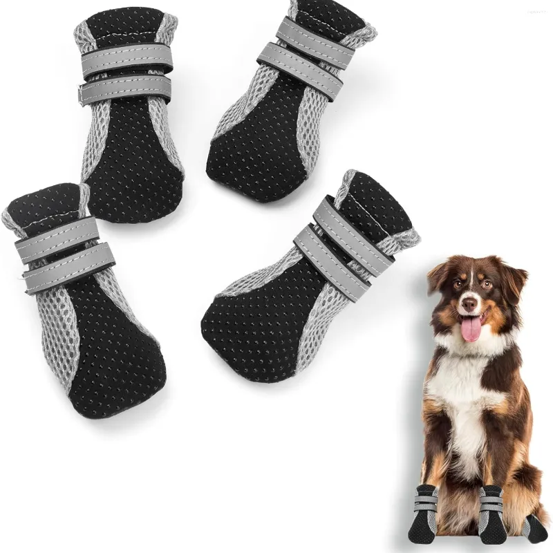 Dog Apparel ATUBAN Breathable Boots-Nonslip Sole Protectors For Hardwood Floors Lawns Protection Booties Walking Running