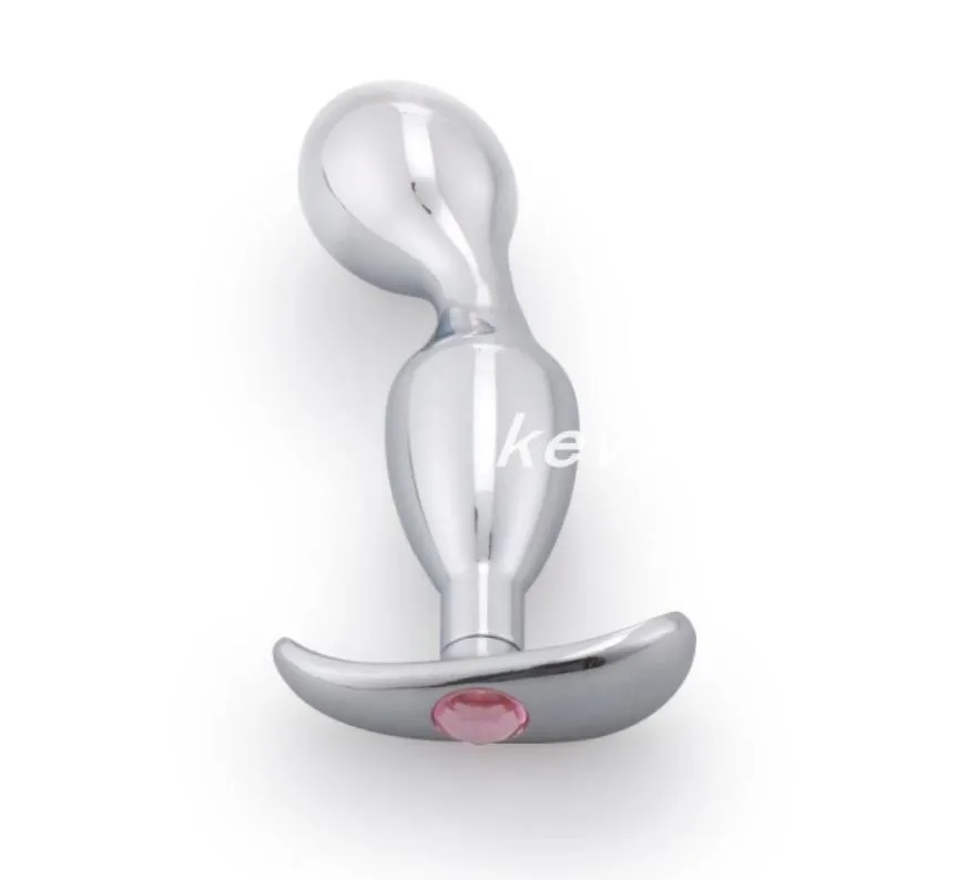 Tapón Anal de acero inoxidable de Metal Unisex con joyería de cristal dilatador de ano para adultos juguete sexual Bondage Product6971508