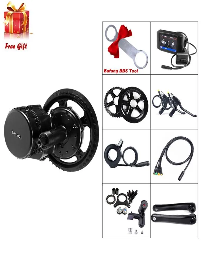 BAFANG 8FUN 48V 500W Mid Drive Electric Motors For Bicycles Conversion Kit With DPC18 Display