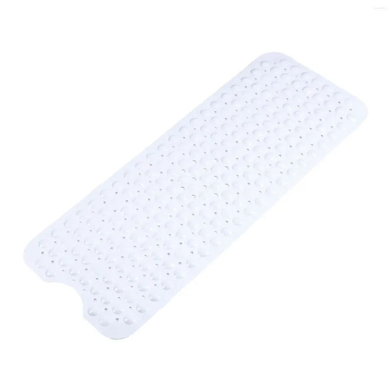 Bath Mats Washable PVC Extra Large Drain Holes Bathtub Mat Non Slip With Suction Cups Safety Elderly Shower Accessories Bathroom